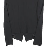 PINKO Womens Black Tailored Jacket UK 10 Polyester Blend Button Closure Plain