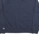 CHAMPION Mens Blue Crew Neck XL Cotton Blend Sweatshirt Pullover Logo