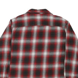 HOBBS CREAK Mens Red & Black Check Shirt XL Cotton Blend Long Sleeve Button