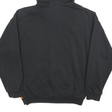 ADIDAS Womens Black Yellow & Orange Striped Hoodie UK 10 Casual Sweatshirt