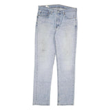 LEVI'S 514 Mens Slim Jeans Blue Denim Light W36 L34 Cotton Blend Zip