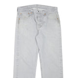 LEVI'S 501 Mens Jeans Light Blue Regular Straight Denim W31 L28 Classic Cotton