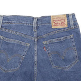 LEVI'S Womens Shorts Blue Denim Distressed S W28 Casual Summer Cut-Off