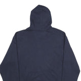CHAMPION Mens Navy Blue Zip Hoodie M Cotton Blend Slim Fit Casual