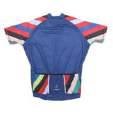 CEROTI Mens Blue Cycling Jersey L Short Sleeve Zip Neck Lightweight