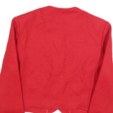 PENDLETON Womens Red Wool Button Jacket M Plain Classic Cropped