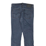 LEVI'S Mens Slim Blue Denim Slim Jeans W30 L30 Classic Cotton Blend Zip