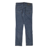 LEVI'S Mens Slim Blue Denim Slim Jeans W30 L30 Classic Cotton Blend Zip