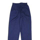 JACKSPORT Mens Cotton Blend Navy Regular Fit Straight Leg Trousers W26 L30 Smart