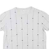CHAMPION Mens Grey Graphic T-Shirt M Short Sleeve Crew Neck Cotton Blend Casual
