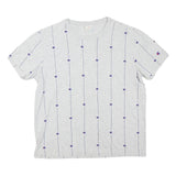 CHAMPION Mens Grey Graphic T-Shirt M Short Sleeve Crew Neck Cotton Blend Casual