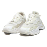 STEVE MADDEN Womens Chunky Sneaker White & Cream Synthetic UK 7 Fashion Trainers