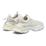 STEVE MADDEN Womens Chunky Sneaker White & Cream Synthetic UK 7 Fashion Trainers