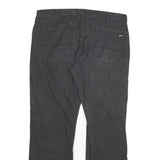 DICKIES Mens Regular Fit Black Denim Jeans Cotton Blend W36 L32 Workwear Zip