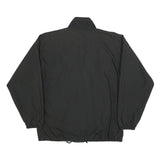 ADIDAS Mens Black Polyester Blend Track Jacket L Zip Athletic Leisure Sports