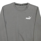PUMA Mens Grey Crew Neck XS Sweatshirt Cotton Blend Casual Pullover