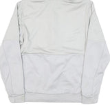 ADIDAS Mens White Polyester Blend Zip Hoodie Jacket M Plain Casual Sportswear