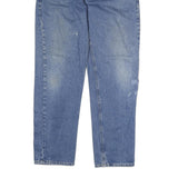 CARHARTT Mens Jeans Blue Regular Straight Denim Medium W34 L34 Durable Workwear