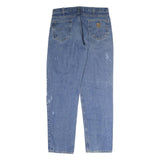 CARHARTT Mens Jeans Blue Regular Straight Denim Medium W34 L34 Durable Workwear