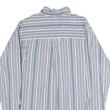 RALPH LAUREN POLO JEANS COMPANY Mens Blue & White Striped Shirt M Classic Cotton