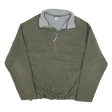 PRO SPIRIT Mens Green Pullover Polyester Blend Jumper XL Outdoor Casual Half Zip