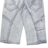 F3 JEANS Mens Denim Blue Casual Shorts M W30 Cotton Blend Comfortable Fit