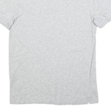 ALL SAINTS Womens Light Grey Short Sleeve Plain Polo Shirt S Cotton Blend