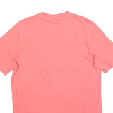 ADIDAS Mens Pink Graphic T-Shirt S Short Sleeve Crew Neck Casual Wear