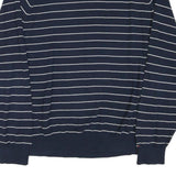 TOMMY HILFIGER Mens Navy Blue Striped Plain Crew Neck Basic Knit Jumper XL