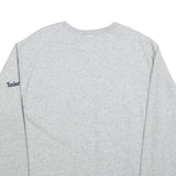 TIMBERLAND Mens Grey Sweatshirt Crew Neck M Cotton Blend Casual Pullover