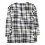 Womens Black & Cream Check Button Jacket L Wool Blend Classic