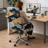 Anyseat Office Chair Cover –All Season Design, Large Size, Non-Slip Rotating Seat Case with Universal Armrest Protector
