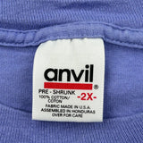 Fine Wine Tasting Anvil Single Stitch T-Shirt - 2XL Blue Cotton