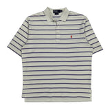 Polo By Ralph Lauren Striped Polo Shirt - Medium Purple Cotton