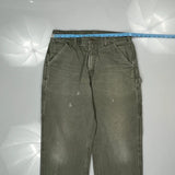 Carhartt Carpenter Pants - 33W 33L Gray Cotton