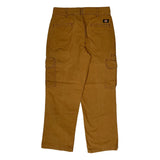 Dickies Cargo Cargo Trousers - 32W 30L Brown Cotton