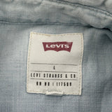 Levis Denim Shirt - Large Light Wash Cotton