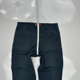 Marlboro Classics Cargo Trousers - 36W 29L Blue Cotton