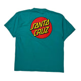 Santa Cruz Graphic T-Shirt - Large Green Cotton