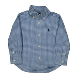 Age 2 Ralph Lauren Checked Shirt - 3XS Blue Cotton