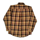 Carhartt Checked Flannel Shirt - Medium Orange Cotton