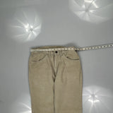 Levis Cord Trousers - 28W 30L Beige Corduroy