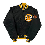 Boston Bruins Starter Nhl Varsity Jacket - Large Black Nylon