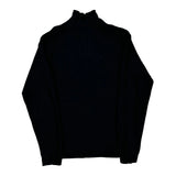 Armani Exchange 1/4 Zip - Large Black Wool