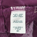 Guess Flared Jeans - 31W US 8 Purple Cotton