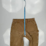 Carhartt Double Knee Carpenter Trousers - 36W 32L Brown Cotton