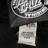 Skateboarding Santa Cruz T-Shirt - Small Black Cotton