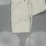 Route 66 Cargo Shorts - 34" Waist White Cotton