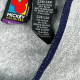 Mickey Unlimited Cartoon Fleece - XL Grey Polyester Blend