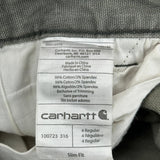 Carhartt Slim Fit Carpenter Trousers - 30W UK 10 Grey Cotton Blend